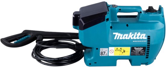 Makita DHW 080 F2K Snoerloze hogedrukreiniger 36 V ( 2x 18 V ) 80 bar 380 l/u Borstelloos + 2x oplaadbare accu 3.0 Ah - zonder lader van Makita — afbeelding 2