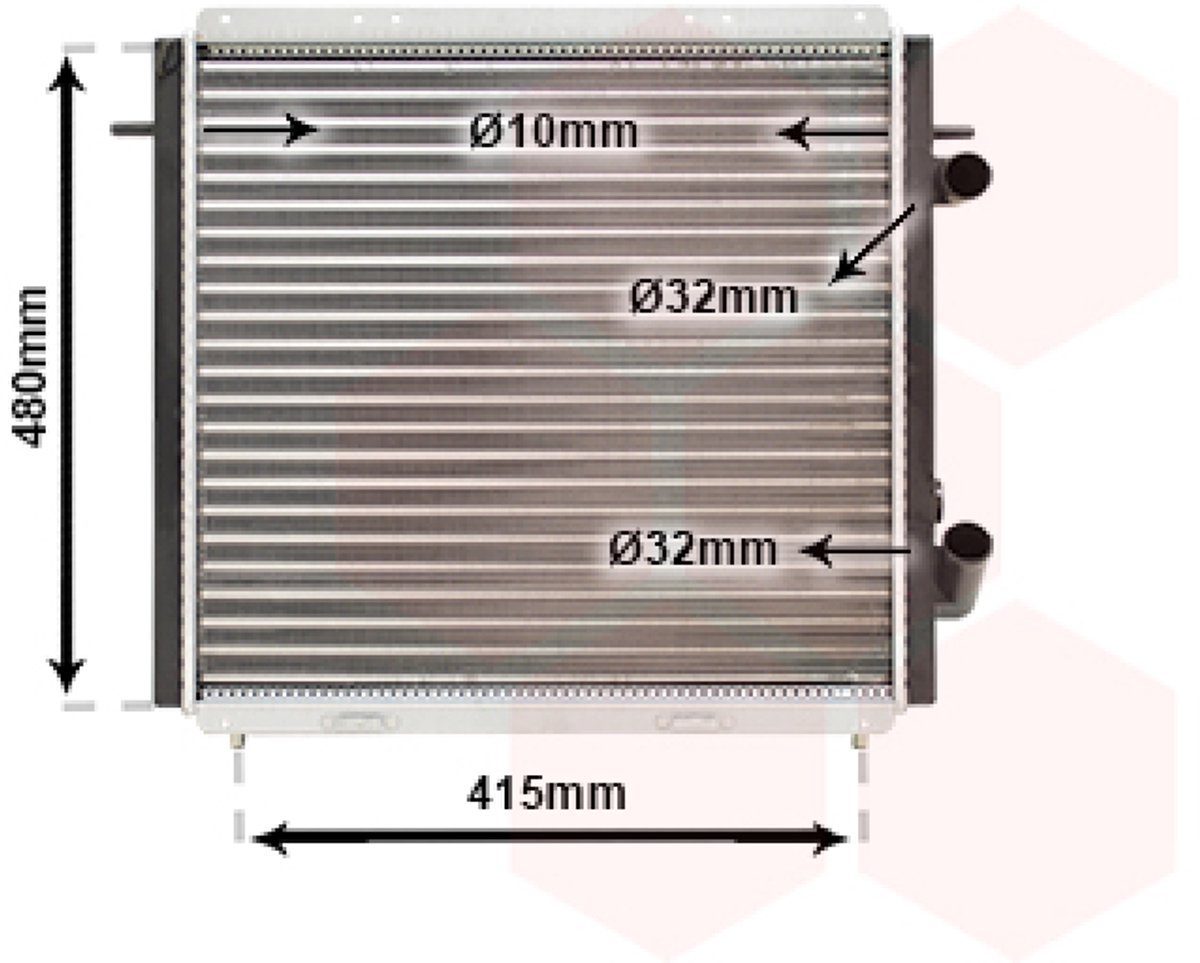 Van Wezel - RADIATOR VOOR RENAULT RAPID 1983-1988 6006000712