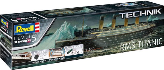 Revell Modelbouwpakket Schepen - 00458 RMS Titanic Ship - Technik Plastic - 1:400 -