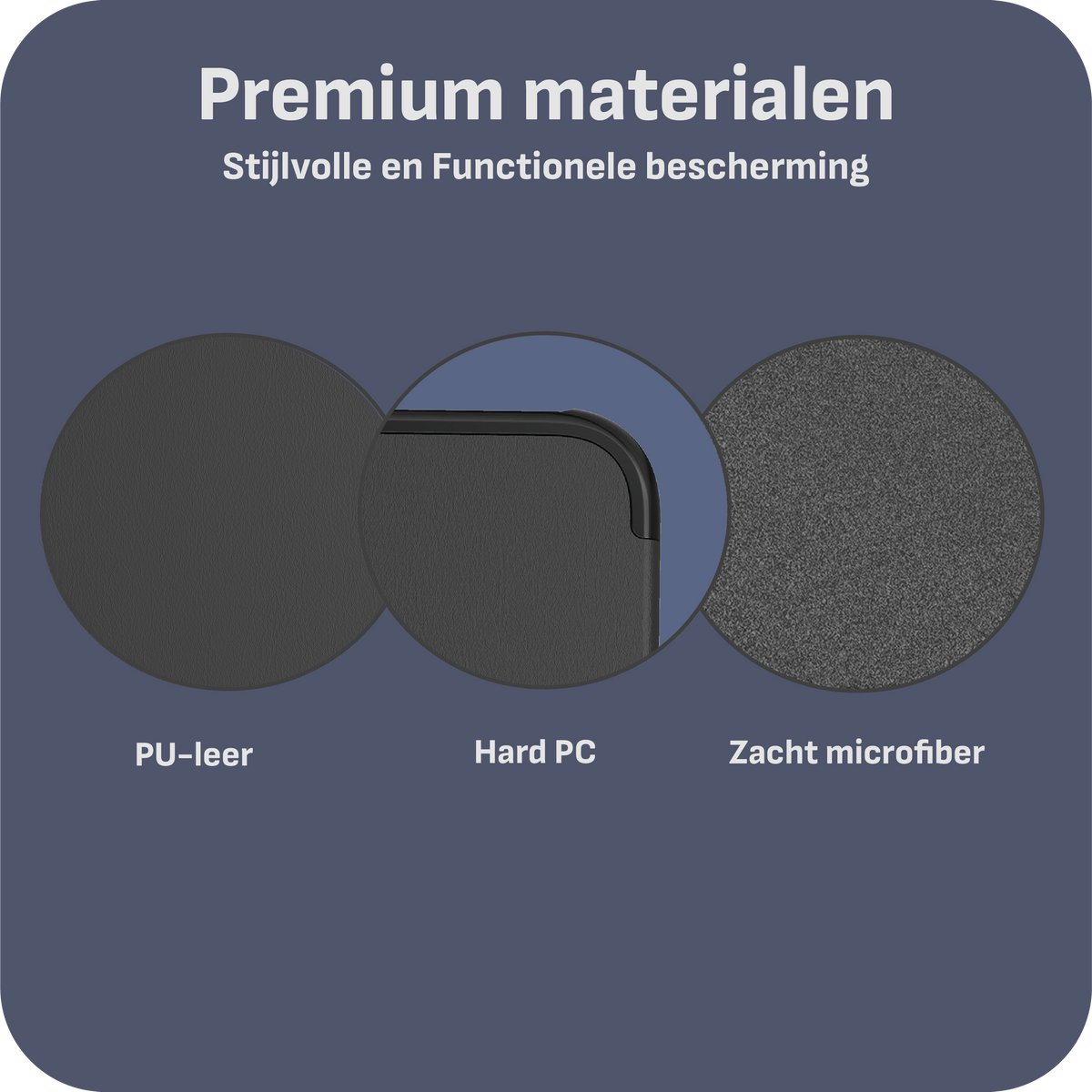 Cazy tablet Hoes geschikt voor iPad Mini 7 (2024) - TriFold Bookcase - Zwart
