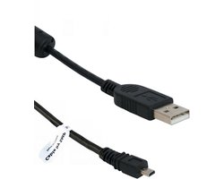 OneOne 1,0m USB kabel AV / datakabel. Voor enkele camera's als oplaadkabel past op Nikon Coolpix S3100, S32, S3200, S33, S3300, S3400, S3500, S3600, S3700, S4, S4000, S4100, S4150, S4300, S500, S510, S5100, S520, S5200, S560, S570, S600, S6000