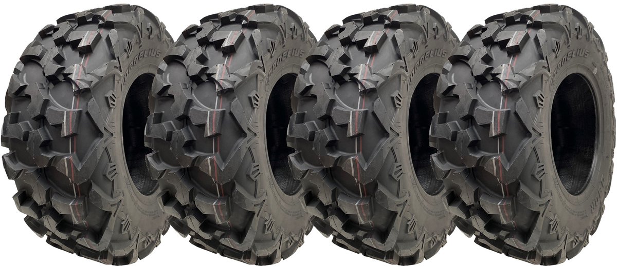 26x9.00R12 (225/75R12) 6-laags ATV-banden OBOR Cornelius 66J, goedgekeurd voor de openbare weg (set van 4)