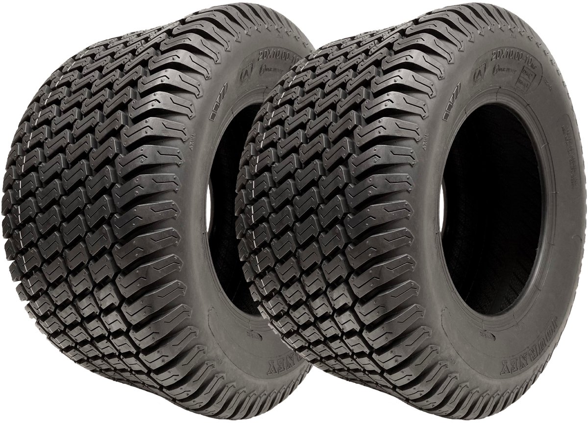 20x10.00-10 grasmaaierbanden, 4-laags, Multi Turf Grass P332, goedgekeurd voor de openbare weg (set van 2)
