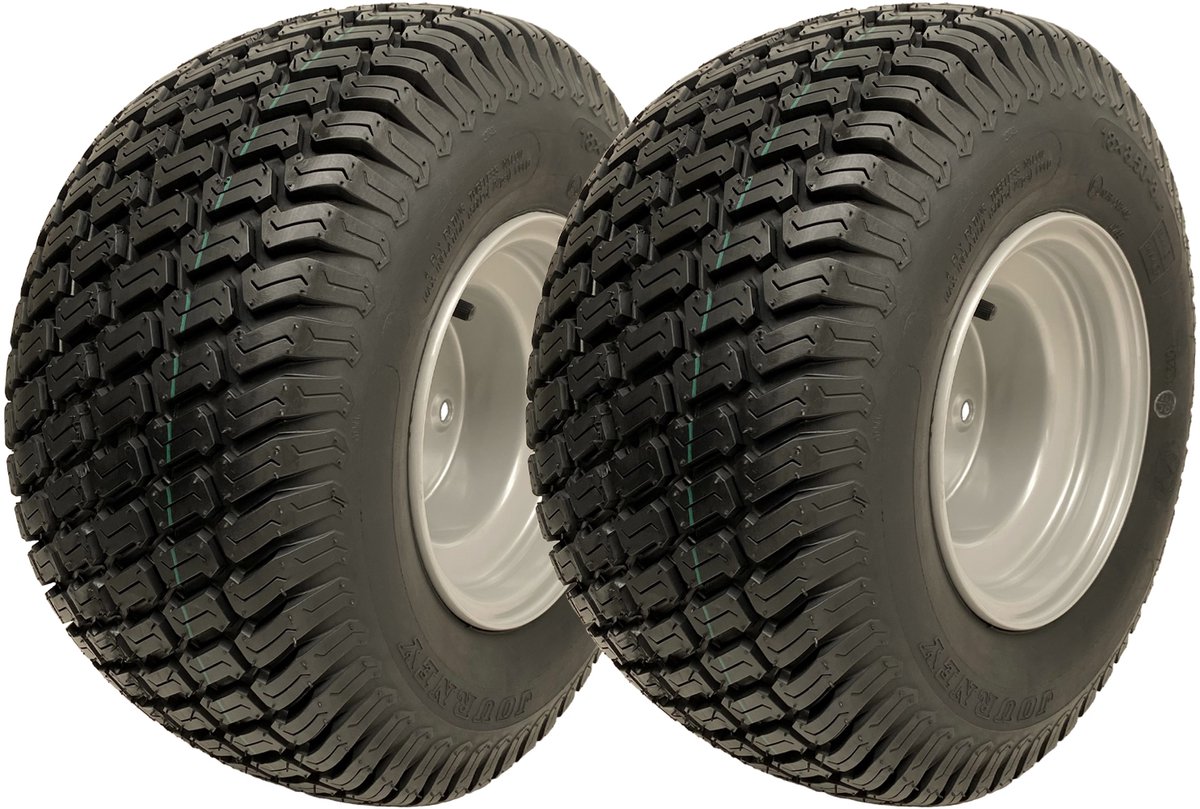 18x8,50-8 grasmaaierwielen, 4-bouts, Turf Wanda, 4 inch PCD, straatlegaal (set van 2)