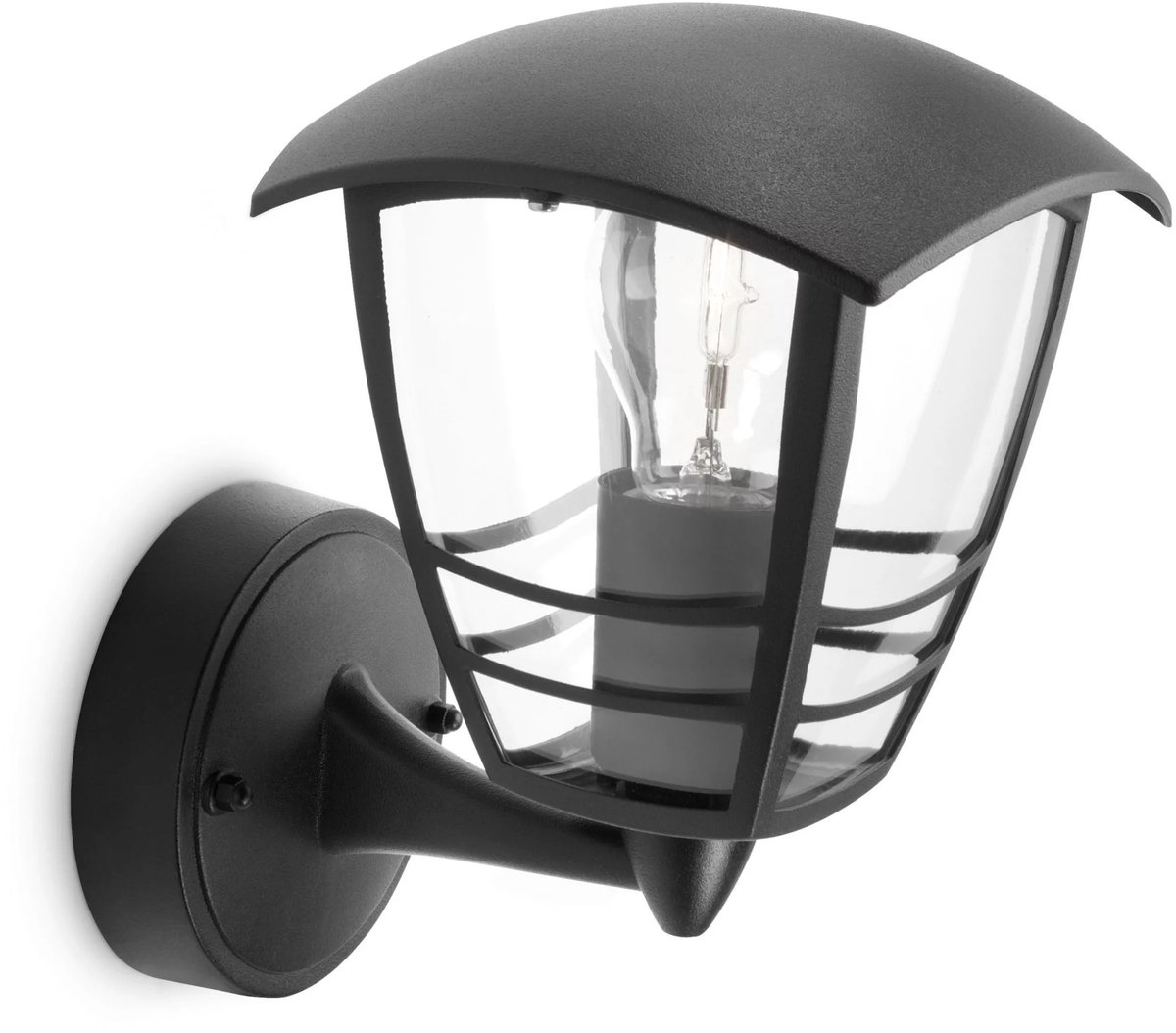 Bol.com Philips Creek buitenwandlamp - omhoog - zwart aanbieding