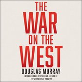 Boekcover "The War on the West" van Douglas Murray in rode letters op een lichte achtergrond.
