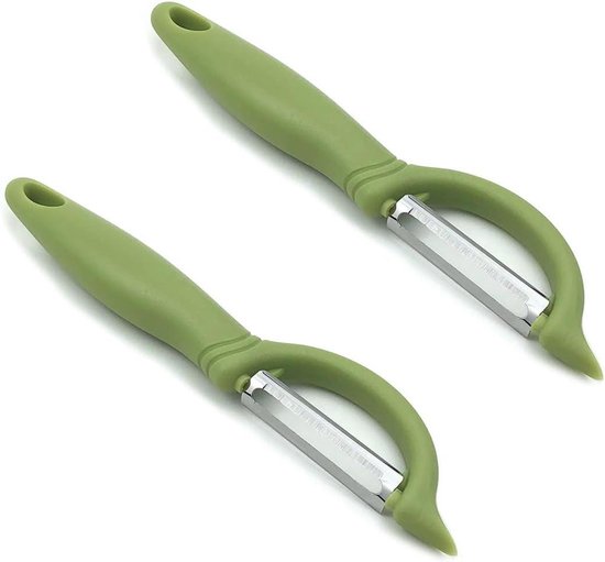 Professionele Universele Dunschiller - Aardappelschiller Met Opvangbak, Extreem Scherp Dubbele Snede