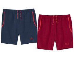 ATLAS FOR MEN - Set van 2 shorts microvezel Sport - Heren - Verkrijgbaar in grote maten - XL
