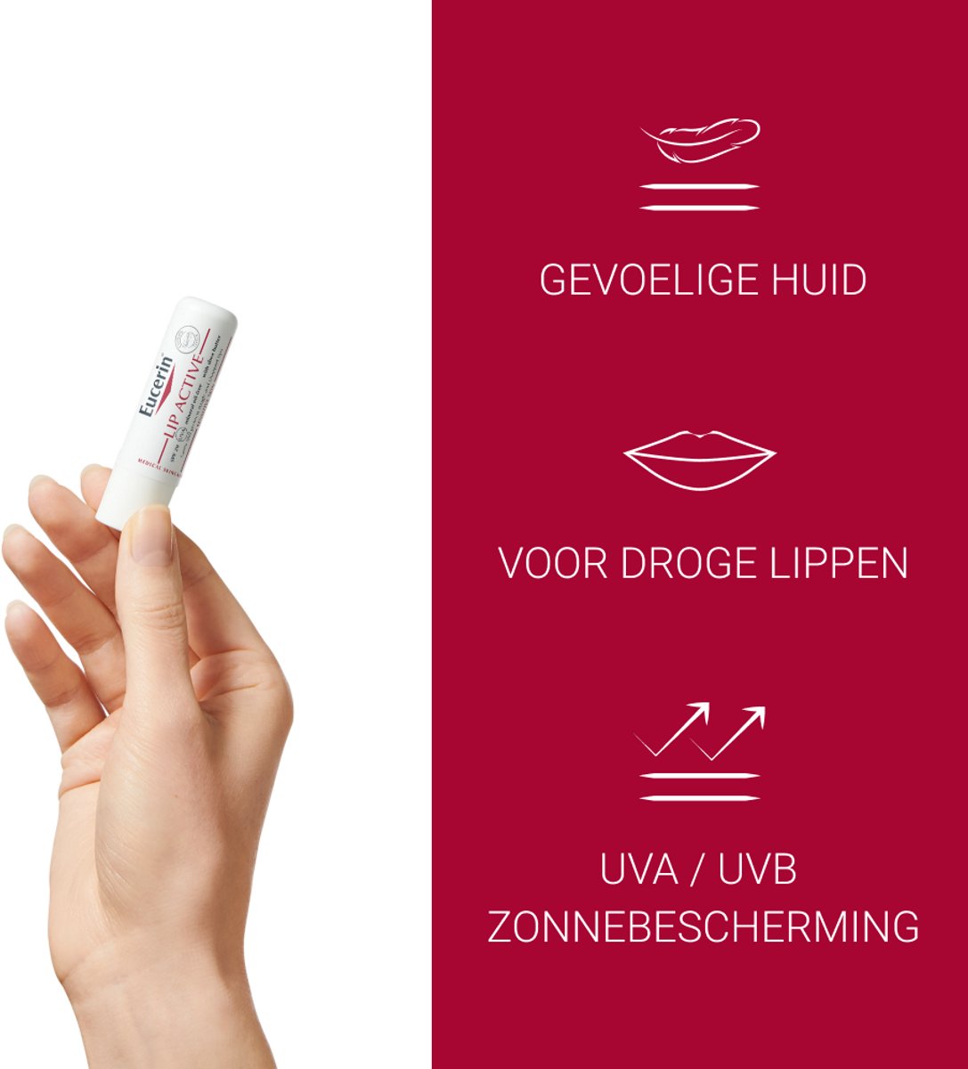 Eucerin pH5 Lip Active SPF 20 - Lippenbalsem - Zonbescherming - 5ml — cadeau in Cadeau-ideeën - foto 5
