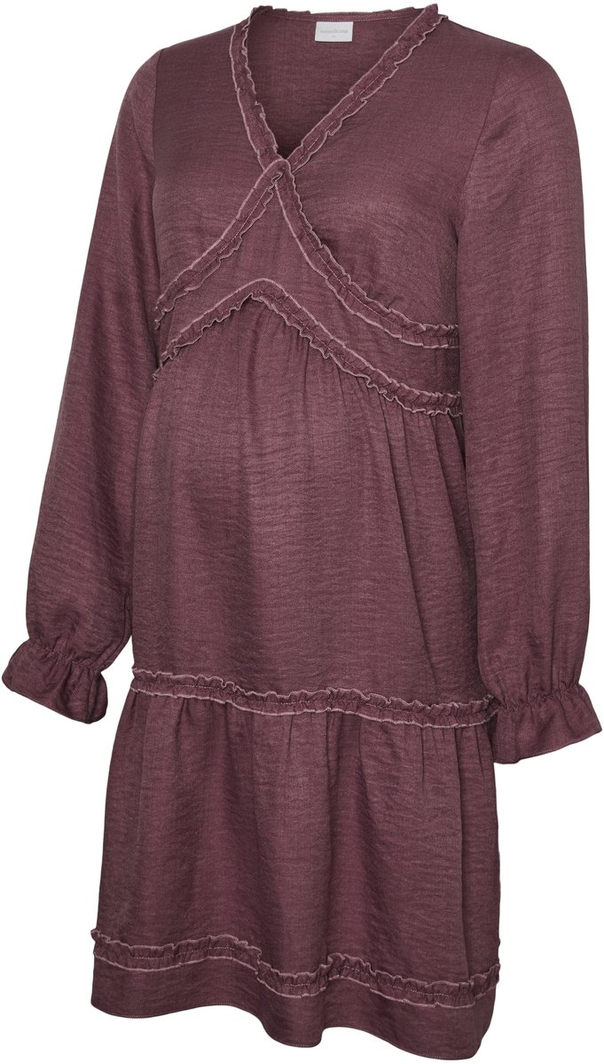 Mamalicious Mama Licious Jurk MLADA Zwangerschapsjurk Bordeaux