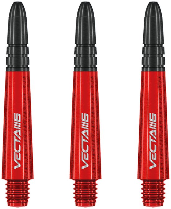 WINMAU - Vecta Blade 6 Dartschachten, Rood, Tussenliggend - 1 set per pakket (3 dartvluchten in totaal) van Winmau — afbeelding 3