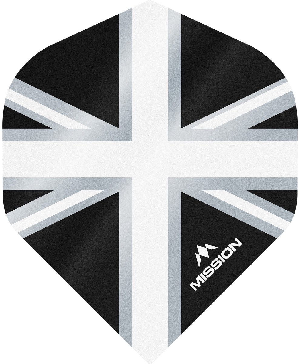 Mission Alliance 100 Black & White NO2 - Dart Flights