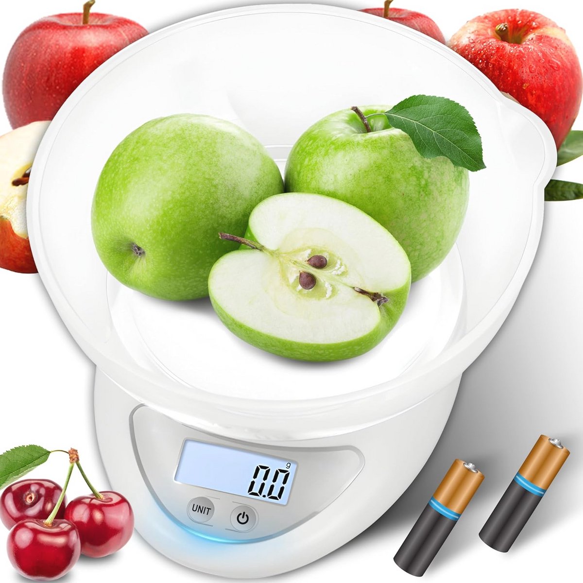 Digitale keukenweegschaal met tarra-functie en LCD-display – Nauwkeurige metingen tot 5 kg