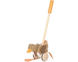 foto van Small Foot - Houten Duwfiguur Eend met Bewegende Kop