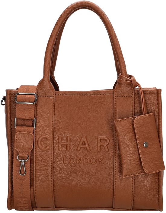 Charm London Bond Shopper - Sac à bandoulière - Bandoulière - Élégant - Étui - Sac fourre-tout - Marron