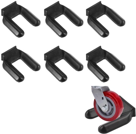 4 stuks kunststof wielstoppers voor meubels, antislip pads die schokken 4 stuks kunststof wielstoppers voor meubels, antislip pads die schokken