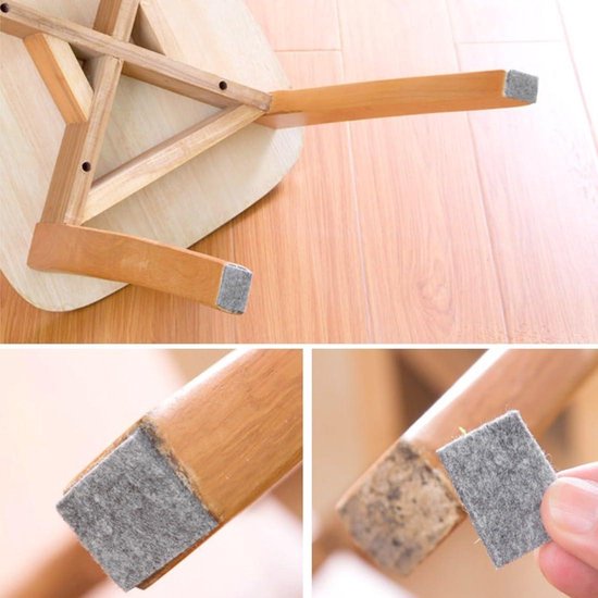 5 rollen meubelpads rol, 100 cm x 2 cm doe-het-zelf meubelvilten pads, zelfklevende viltstrips, zwaar belastbare vloerbeschermers pad voor bank, deur, stoel, tafel - voorkom krassen en geluidsisolatie