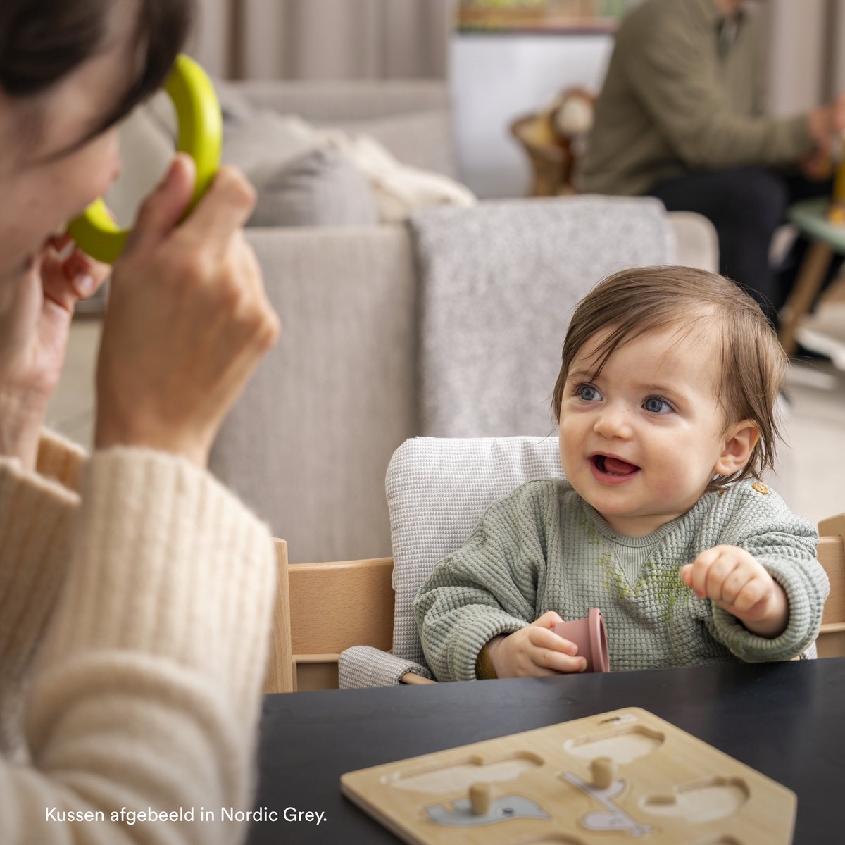 STOKKE AS Stokke Tripp Trapp-kinderstoel (Natural) met kussen OCS (Wheat Cream) thumbnail 6