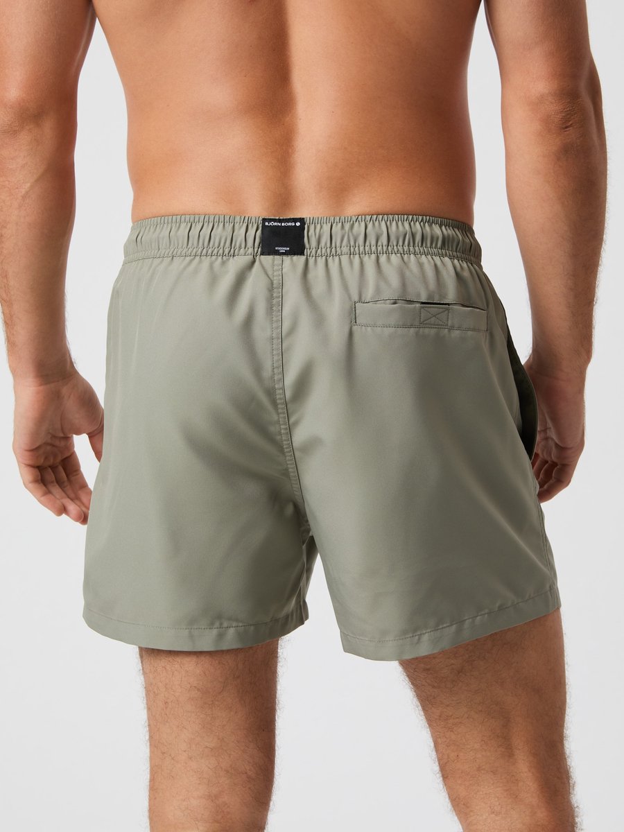 Björn Borg Solid Zwembroek Heren - Zwemshort Mannen - Korter Model - Gerecycled Polyester - Groen — afbeelding 2