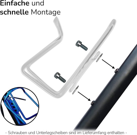 Universele Aluminium Flessenhouder voor Fiets - Versterkte Bidonhouder voor Mountainbike en Kinderfiets — afbeelding 3