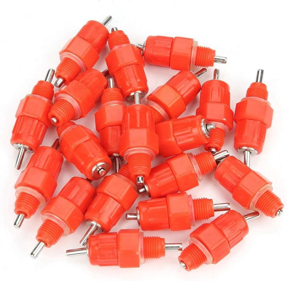 Image of 20 stuks Automatische Waterer Gevogelte Tepel Drinker - Rood