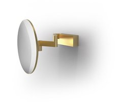 Cosmetische spiegel - VISION R UNLIT 5x, mat goud.