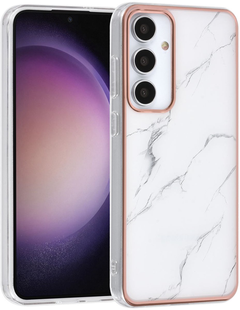 UNIQ Accessory Galaxy S24 Plus Backcover hoesje - Marble White