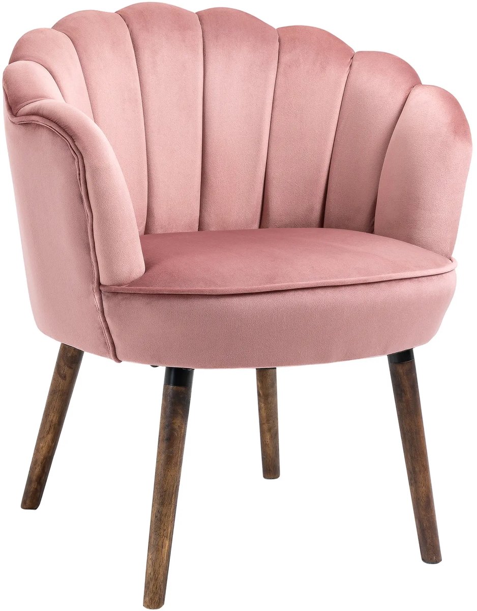 GranMaison Fauteuil - Relaxstoel - Relaxfauteuil - Stoel - Met armleuning - Voor één Persoon - Roze