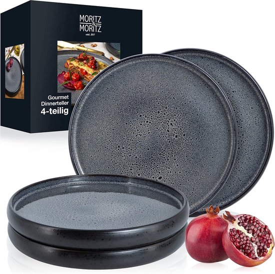 Gibson Home Rockaway serviesset van aardewerk, rond, voor 4 personen