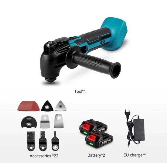 VONROC Decoupeerzaag 550W â€ snelwisselsysteem â€ Incl. accessoires