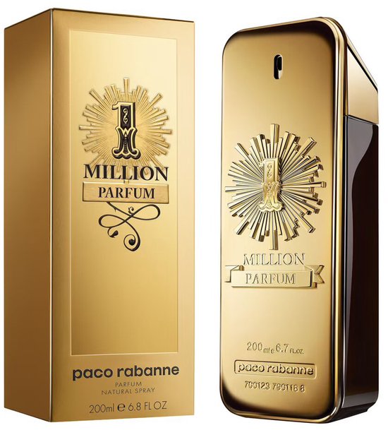 Paco Rabanne 1 Million 200 ml - Parfum Spray - Voor Heren