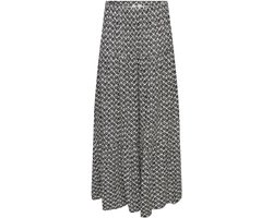 Jacqueline de Yong Rok Jdysezen Mw Maxi Skirt Wvn Dia 15354979 Cloud Dancer/03-25-26 Black Graphic Dames Maat - L Jacqueline de Yong Rok Jdysezen Mw Maxi Skirt Wvn Dia 15354979 Cloud Dancer/03-25-26 Black Graphic Dames Maat - L