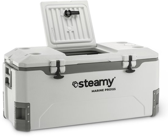 Steamy Marine Pro 155 - Grote koelbox - Maritieme Koelbox - 155 Liter - Wit van Steamy — afbeelding 4