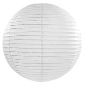 Luxe bol lampion wit 35 cm