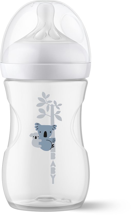 Philips Avent babyfles met koala en boom print, 260 ml.