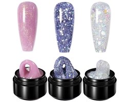 HEMA Born Pretty - Builder gel - 3x15 ml - -vrij - Buildergel - Builder gel nagels - Builder gel set - Builder gel gel nagels - Gelnagels - Gel nagels - Gel voor nagels - Hard gel - Polygel
