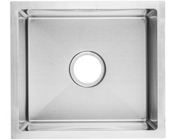Nurion Spoelbak RVS 45 x 40 – Spoelbak Keuken - Spoelbakken Keuken – Wasbak Keuken - zonder Kraangat