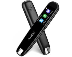 Ariqo™ AI Vertaalpen - Vertaalapparaat Met Uitspraak - Dyslexie Hulpmiddel - Voorlees Apparaat - Leeshulp - Draagbare Vertaler Met Scherm - Vertaalcomputer - Smart Scanner Translator - Scanner - Zakelijk Woordenboek