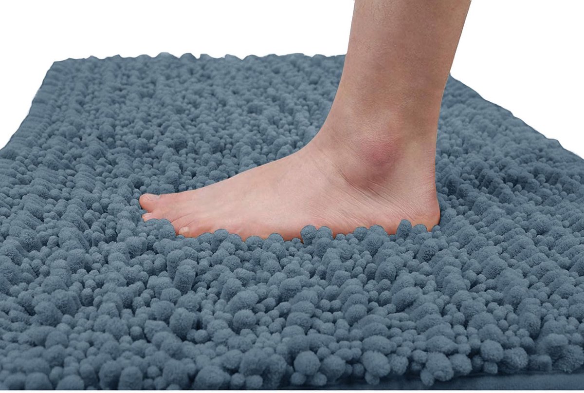 Ibenzoa® Ultrazachte Luxe Chenille Badmat met Antislip en Superieure Absorptie voor Badkamercomfort