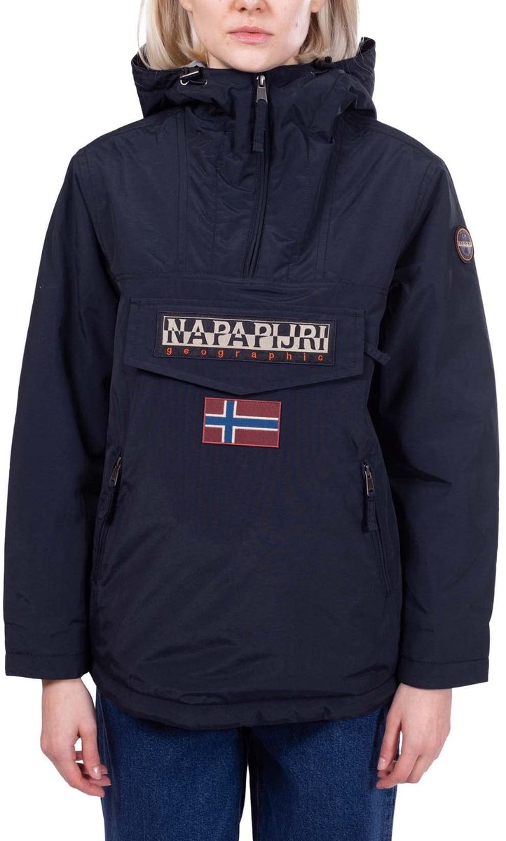 Napapijri damesanorak Rainforest Pkt 4 NP0A4GM6 Zwart
