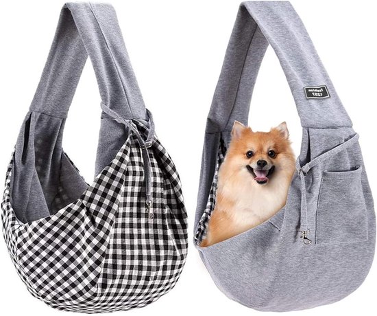 Medium Pet Travel Carrier Voor Kleine Hond, Kat, Puppy, Kitten, Luchtvaartmaatschappij Goedgekeurde Draagtas Met Schouderriem Blauwe Honden