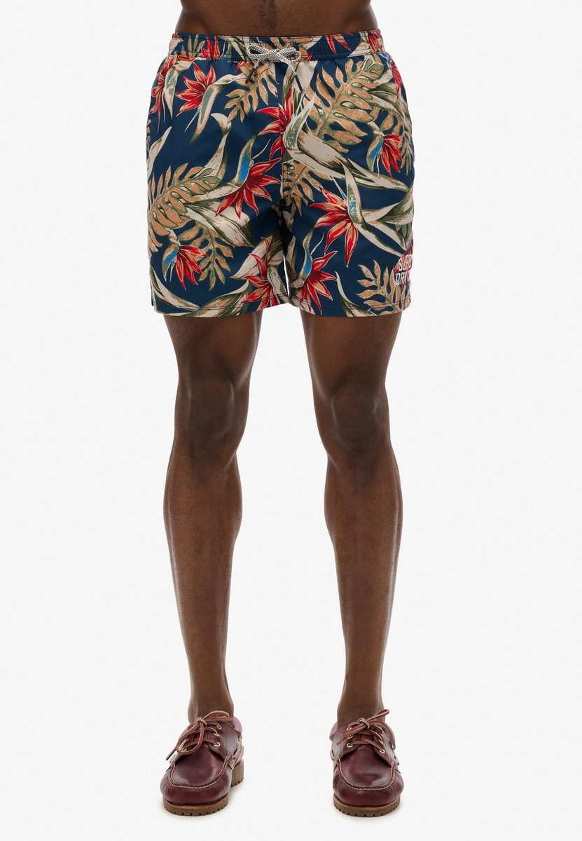 Superdry Zwemshort met Hawaïaanse print 43 cm Heren Zwembroeken Marineblauw