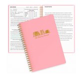The Reading Journal Roze - Leeslogboek - Boekdagboek - Book Journal - Perfect Cadeau voor Boekenliefhebbers - Sinterklaas of Kerst - Schoencadeaus - Sinterklaascadeaus - Kerstcadeaus