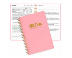 The Reading Journal Roze - Leeslogboek - Boekdagboek - Book Journal - Perfect Cadeau voor Boekenliefhebbers - Sinterklaas of Kerst - Schoencadeaus - Sinterklaascadeaus - Kerstcadeaus