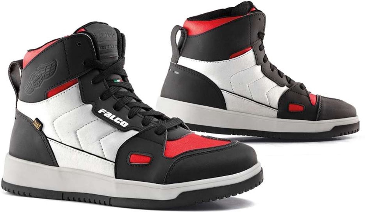 Falco Harlem Schoenen Wit Rood - Laars