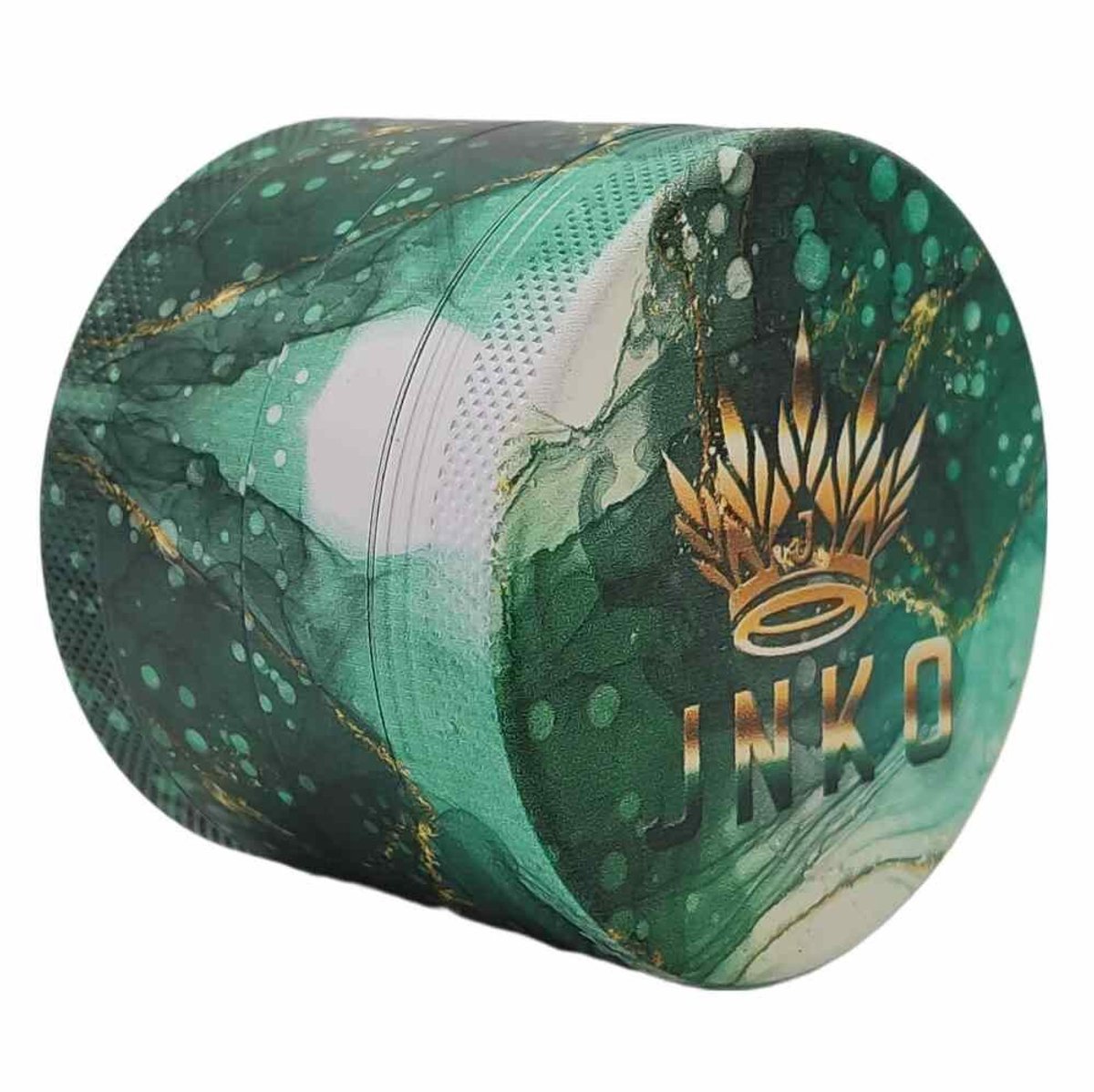 Grinder 4-Delig XL | Aluminium | 55mm | Luxury Marble Art Serie | Design 4 | Groen & Goud | JNKO