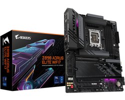 Gigabyte Z890 AORUS ELITE WIFI7 - Moederbord ATX - Socket 1851 - Intel Z890 - DDR5 - Realtek ALC1220 - Ethernet 2.5Gbps - Wi-Fi 7