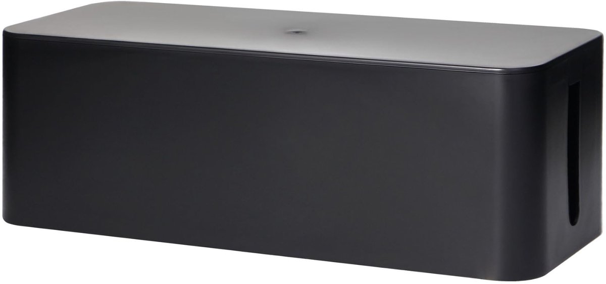 Ibenzoa® Kabelbeheerdoos met Ventilatiesleuven en Anti-Slip Onderkant voor Orde en Netheid in Huis en Kantoor