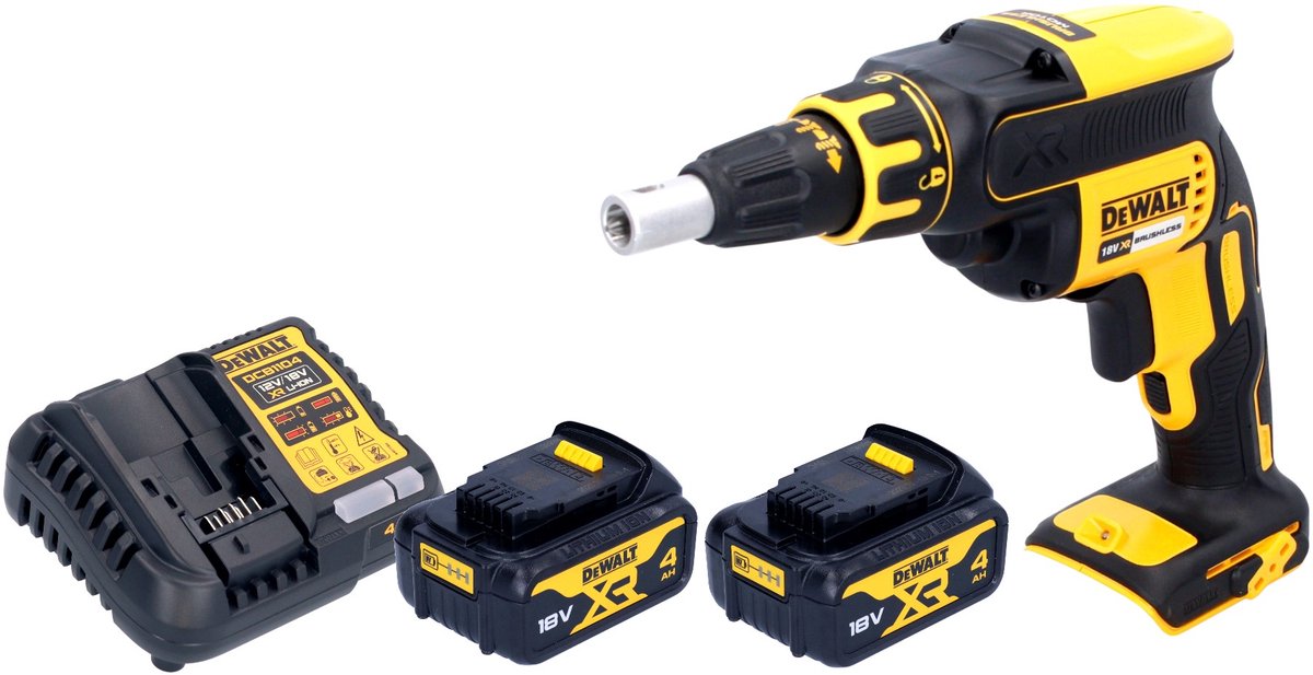 DeWalt DCF 620 M2 accu-droogbouwschroevendraaier 18 V 30 Nm borstelloos + 2x accu 4.0 Ah + lader
