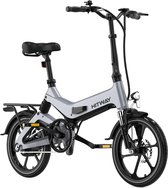Hitway Elektrische Fiets BK2 - Trendy 16 Inch City Commuter EBike met Afneembare 36V 7.8Ah Lithium Batterij - Opvouwbaar Mountain E-Bike met 250W Motor - IP54 Waterdicht